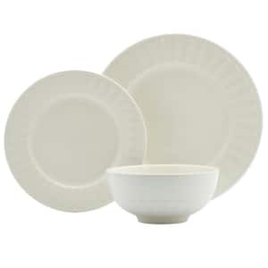 12-Piece Mosaico Off-White Porcelain Dinnerware Set (Service for 4)