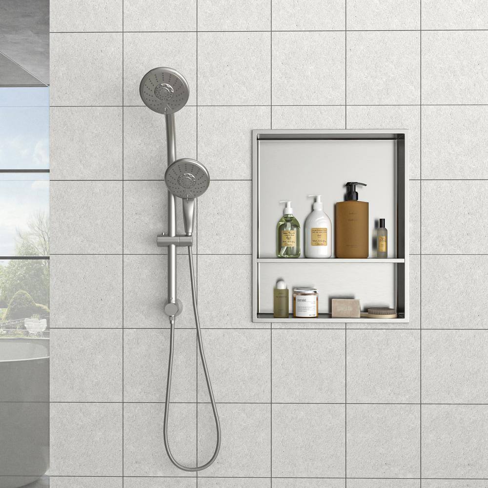 Modern Solid Brass Thermostatic Wall Mount Round 12" Rainfall Shower