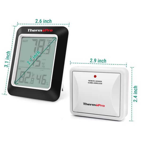 ThermoPro Termometro Ambiente Interno Esterno Digitale Wireless - Foto 10