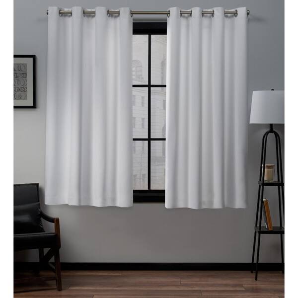 Exclusive Home Curtains Academy White, Tab Top Blackout Curtains White