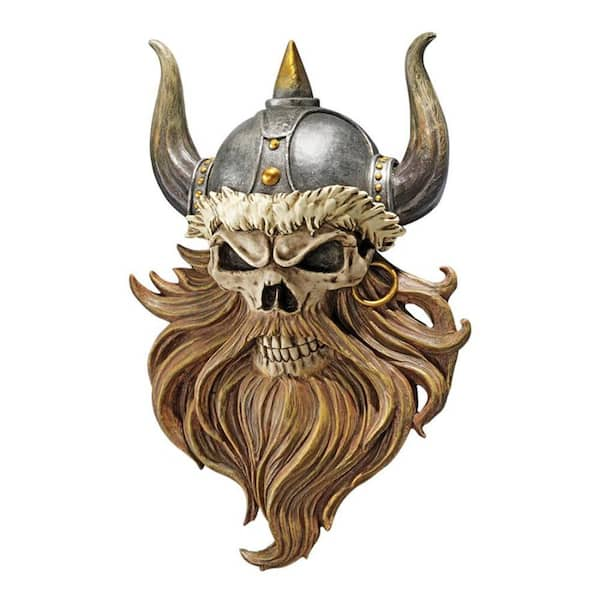 Design Toscano The Skull of Valhalla Viking Warrior Novelty Wall