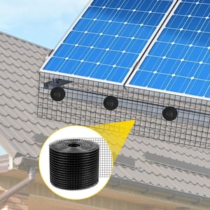 Solar Panel Bird Wire 6 in. x 98 ft. Critter Guard Roll Kit Removable Steel Solar Panel Guard with Fasteners