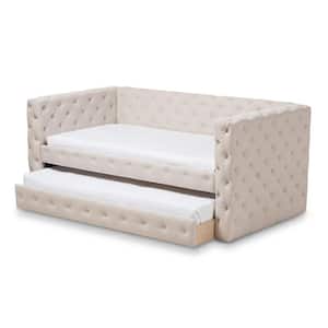 Janie Light Beige Day Bed with Trundle
