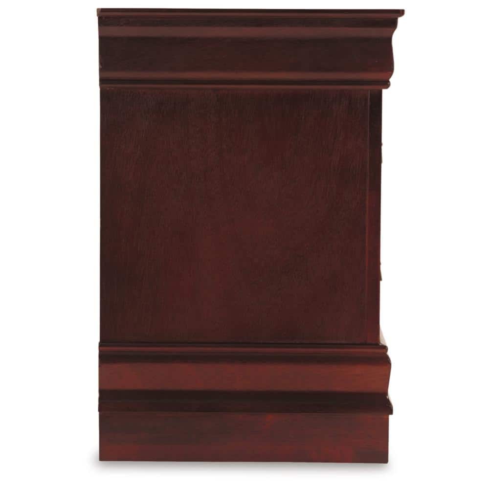 Alisdair Dark Brown Transitional 2-Drawer Nightstand
