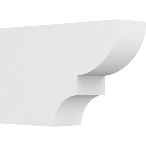 Ekena Millwork 4 in. x 10 in. x 16 in. Ridgewood PVC Rafter Tail Brace