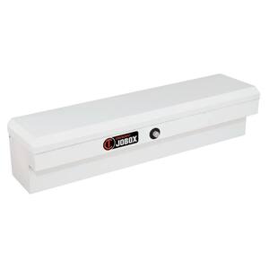 58-1/2 in. White Steel Pushbutton Gear-Lock™ Innerside Top Mount Truck Tool Box with Mounting Kit