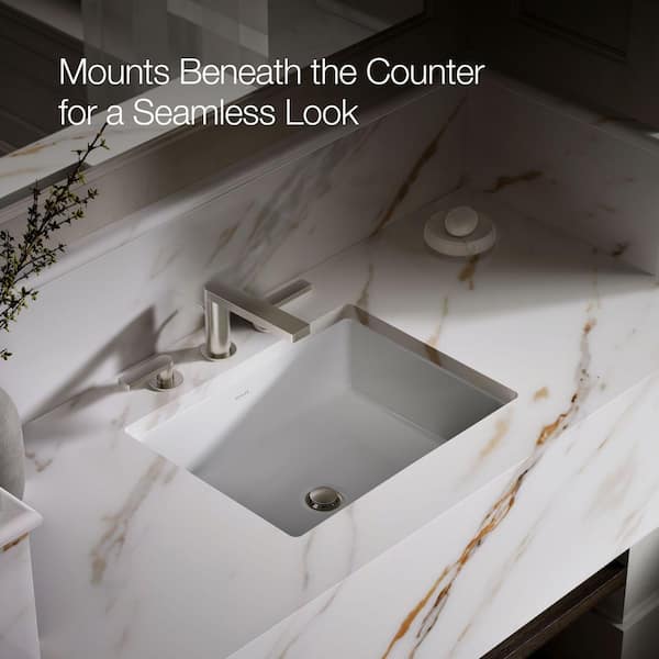 KOHLER Verticyl 19.8 x 15.625 in. Undermount Bathroom Sink in