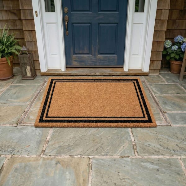 Coir 24 in. x 36 in. Indoor/Outdoor Non-Slip Entry Mud Mat, Brown