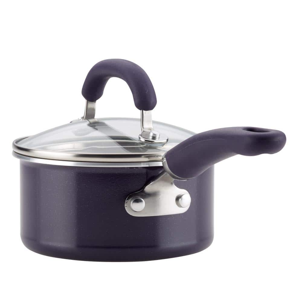 Purple Shimmer 13-Piece Nonstick Aluminum Cookware Set