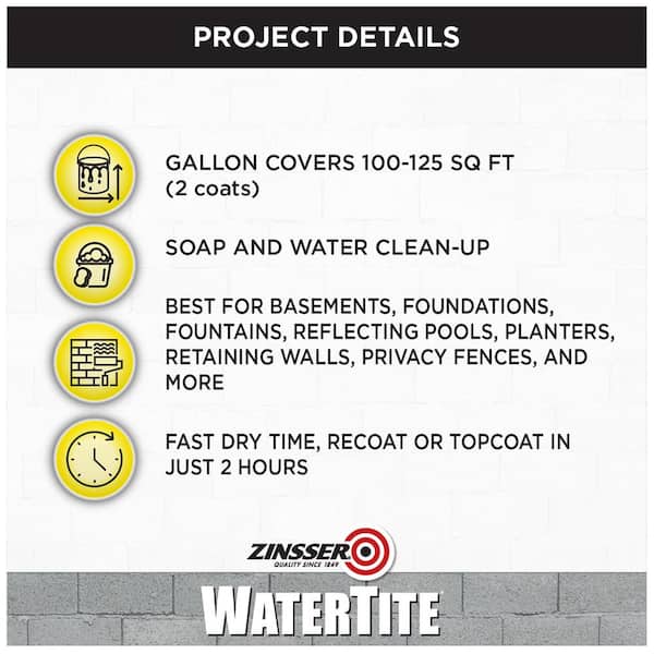 WaterTite® Mold and Mildew Proof Waterproofing Paint - The