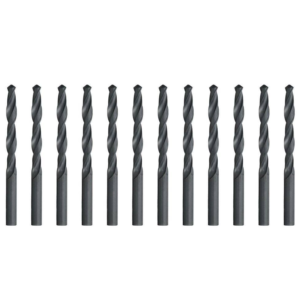 19/64 in. High Speed Steel Black Oxide General Purpose Split Point Drill Bit (12-Pack) price history on PriceWatchPro
