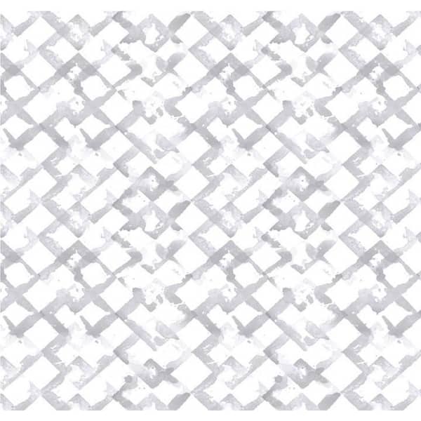 18 in. x 6 ft. - Grip Print Premium, Trellis Grey