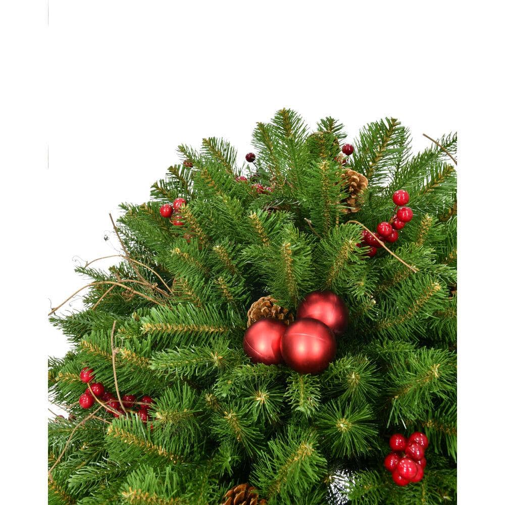 2.5-Foot Green Pine Artificial Outdoor Christmas Tree in Pot