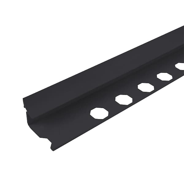EMAC Novoescocia S Antib Anthracite 3/8 in. x 98-1/2 in. Aluminum Tile Edging Trim
