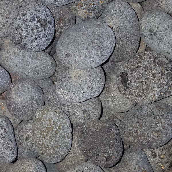 Butler Arts 0.50 cu. ft. 40 lbs. 1 in. to 3 in. Medium Black Mexican Beach Lava Rock (20-Bag Pallet)