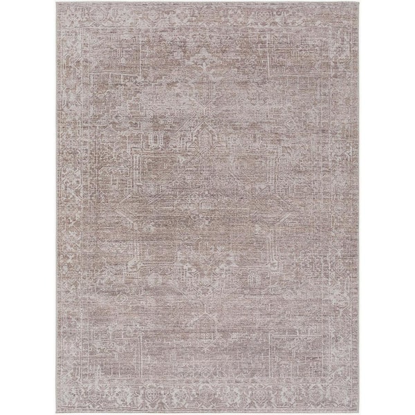 Livabliss Galey Alix x Livabliss Collins Avenue VI Vintage Medallion Area Rug, 7'9 in. x 10' (8' x 10'), Light Brown