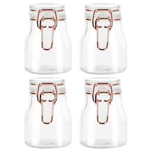 GIBSON HOME 4-Piece Treasure Trove Mini 3.8oz Glass Food Storage Jar Set  985119201M - The Home Depot