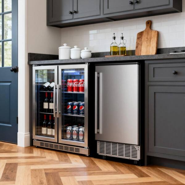 thumbnail image 2 of 80lb Commercial Undercounter Ice Maker – Stainless Steel With Drain Pump – HAPPYSHOPPING 2 of 3