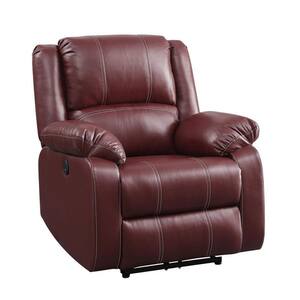 JASMODER Brown PU Power Recliner Sofa for Home Living Room and