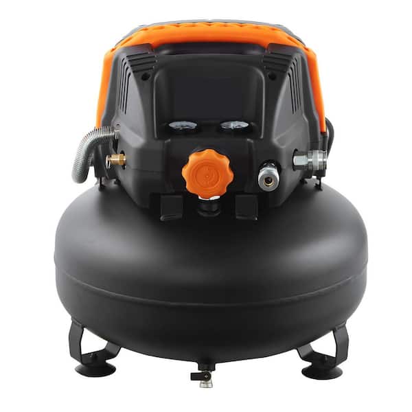 6 Gal. Air Compressor, 1. 7HP 2. 3CFM @ 90PSI Pancake Air Compressor & 150PSI Max, Oil-Free, for Tire Inflation, 120V