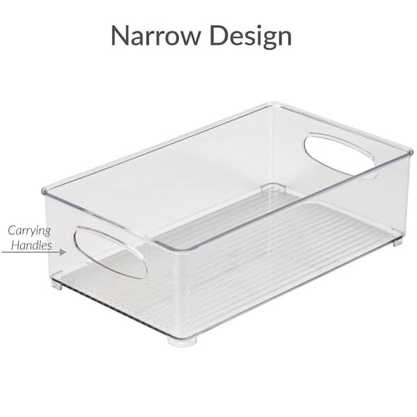 Simplify Long Narrow Clear Drawer Organizer