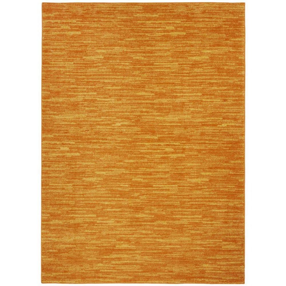 Orange 5 ft. x 7 ft. Woven Polypropylene Indoor/Outdoor Area Rug price history on PriceWatchPro