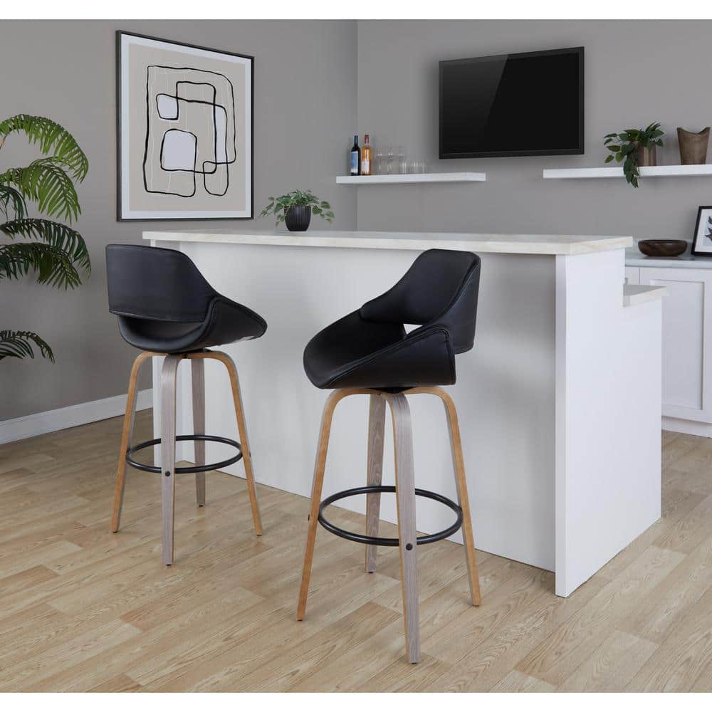 lockfield equipment　BLACK MULTI STOOL Winsome Set of 2 Paris Airlift Adjustable Swivel Stool with