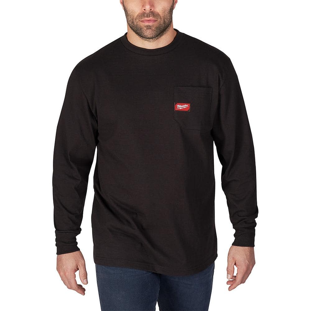 Milwaukee Men's X-Large Black Heavy Duty Cotton/Polyester Long
