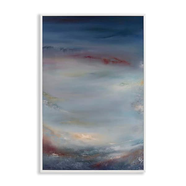 Stupell Industries Coral Underwater Impression by Lydia Orange White Framed Abstract Giclee Art Print 30 in. x 20 in.
