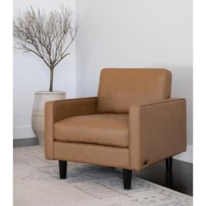 Rory Camel Top-Grain Leather Armchair