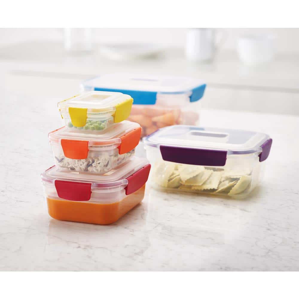 Multicolor BPA-Free Plastic Nesting Food Storage Container Set