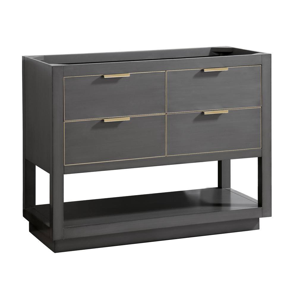 Twilight Gray 42" Single Freestanding Solid Wood Vanity