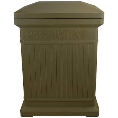 ParcelWirx Oak Vertical Package Delivery Box