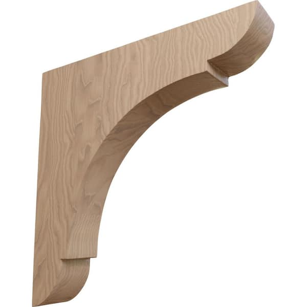 Ekena Millwork 1-3/4 in. x 10 in. x 10 in. Mahogany Large Olympic Bracket