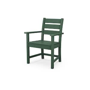 Grant Park Green Stationary Plastic Outdoor Dining Chair