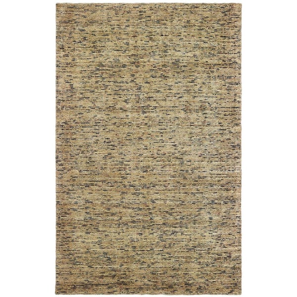 10 X 13 Gold, Green Solid Color Washable Area Rug Runner Rug