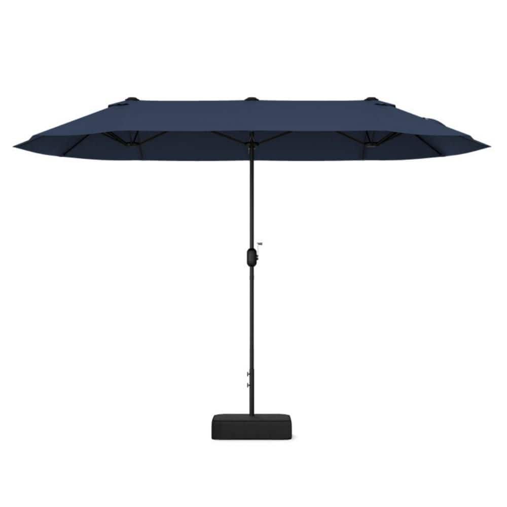 13 ft. Metal Double-Sided Market Patio Umbrella in Navy with Crank Handle price history on PriceWatchPro