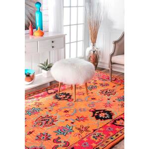 Montesque Oriental Persian Orange 8 ft. x 10 ft. Area Rug