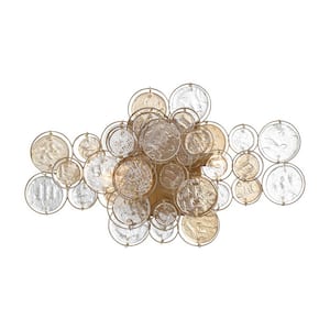 Trento 2-Light Pearl Gold Wall Sconce