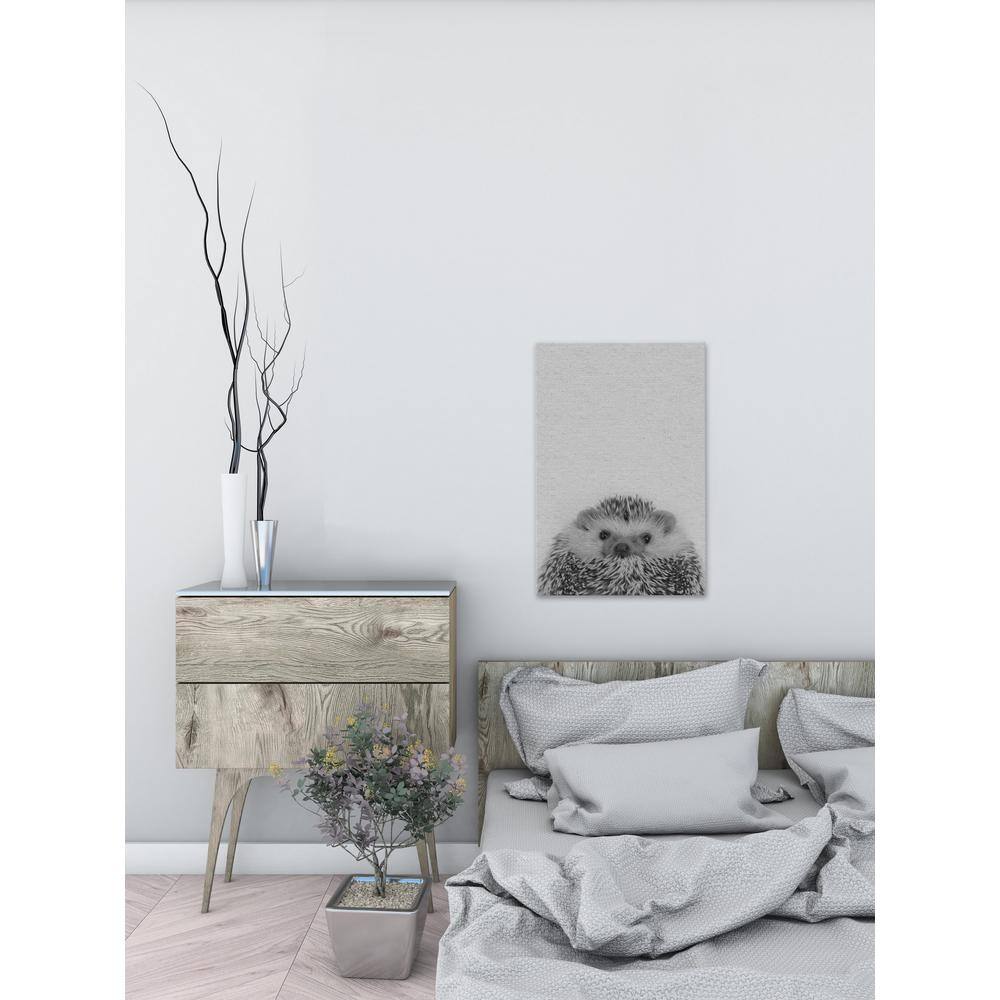 30 in. H x 20 in. W "Cute Porcupine II" by Marmont Hill Canvas Wall Art  PEKABO8949CDL30 - The Home Depot