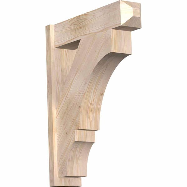 Ekena Millwork 8 in. x 38 in. x 30 in. Douglas Fir Balboa Craftsman Smooth Outlooker