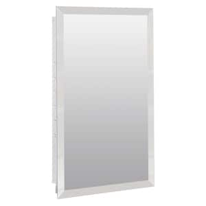 Glacier Bay Spacecab 16 in. x 26 in. x 3-1/2 in. Framed Recessed 1-Door  Medicine Cabinet with 6-Shelves and Chrome Frame Mirror GB11 - The Home  Depot