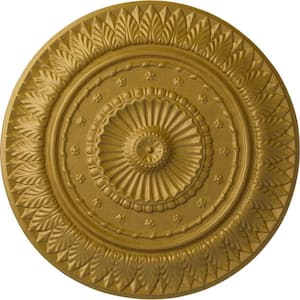 26-5/8 in. x 2-1/4 in. Christopher Urethane Ceiling Medallion, Pharaohs Gold