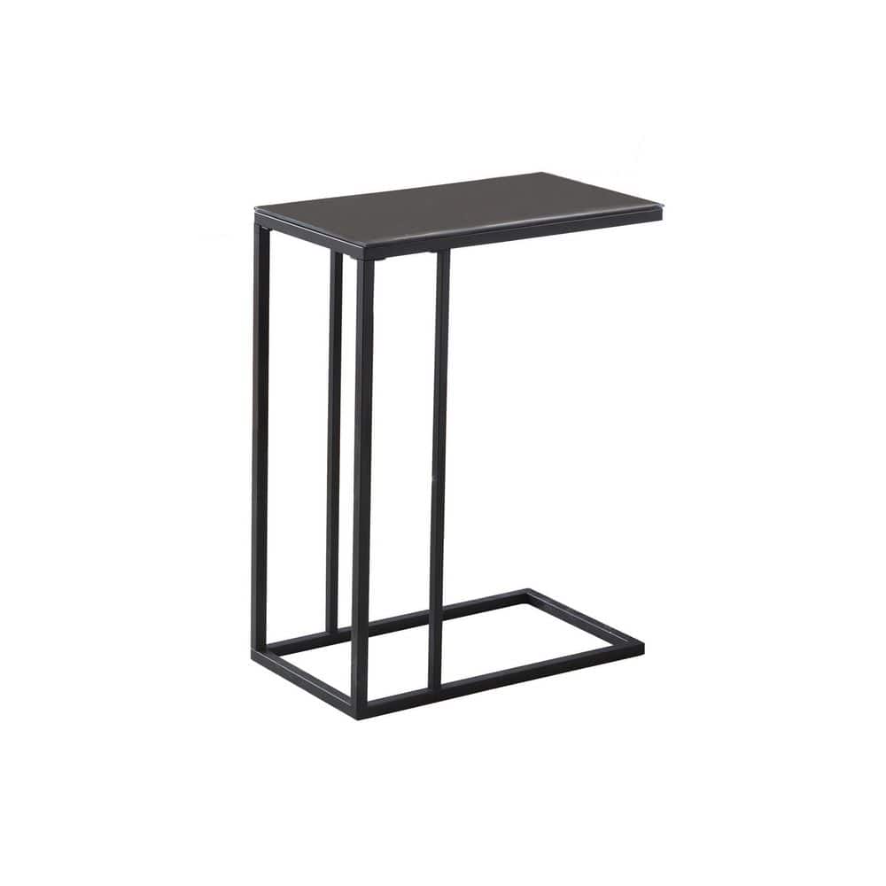 10.25 in. Black Rectangle Metal End Table Side Table for Living Room, Bedroom