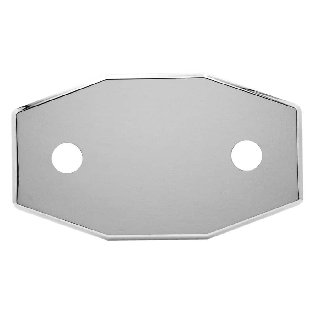Polished Chrome Two-Hole Remodel Cover Plate for Tub and Shower