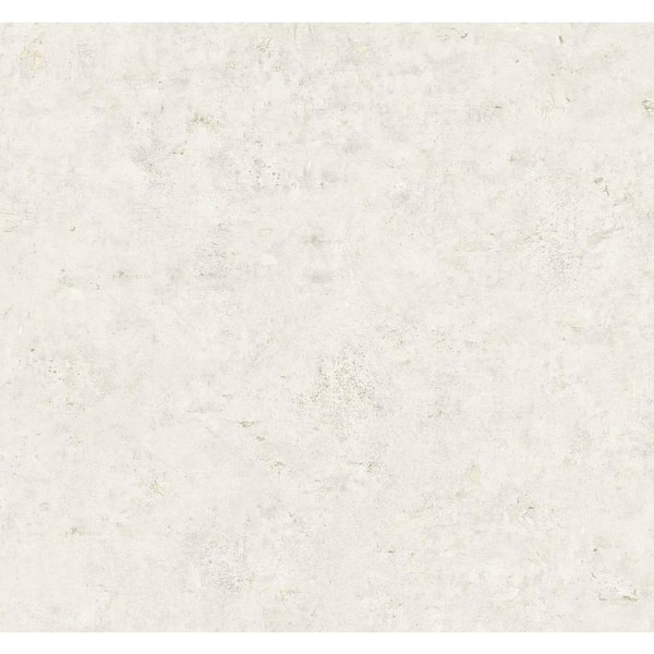 Seabrook Designs 60.75 sq. ft. Metallic Eggshell Concrete Faux Paper Unpasted Wallpaper Roll