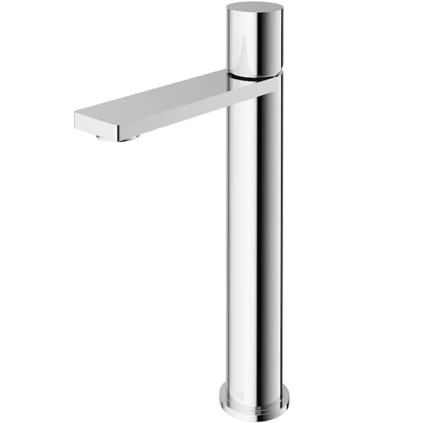 VIGO Gotham Single-Handle Single Hole Bathroom Vessel Sink Faucet in Chrome