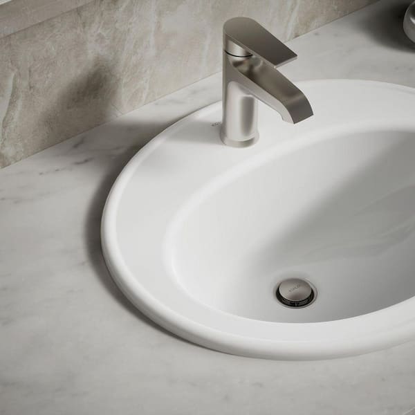 KOHLER Pennington 20-1/4 in. Drop-In Vitreous China Bathroom