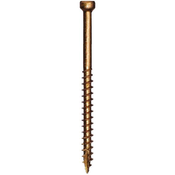 WoodPro Trim Head Screws - #7 X 3-1/8 Inch With T15 Star Drive - 1lb Pack Of 114 For Interior & Exterior Projects