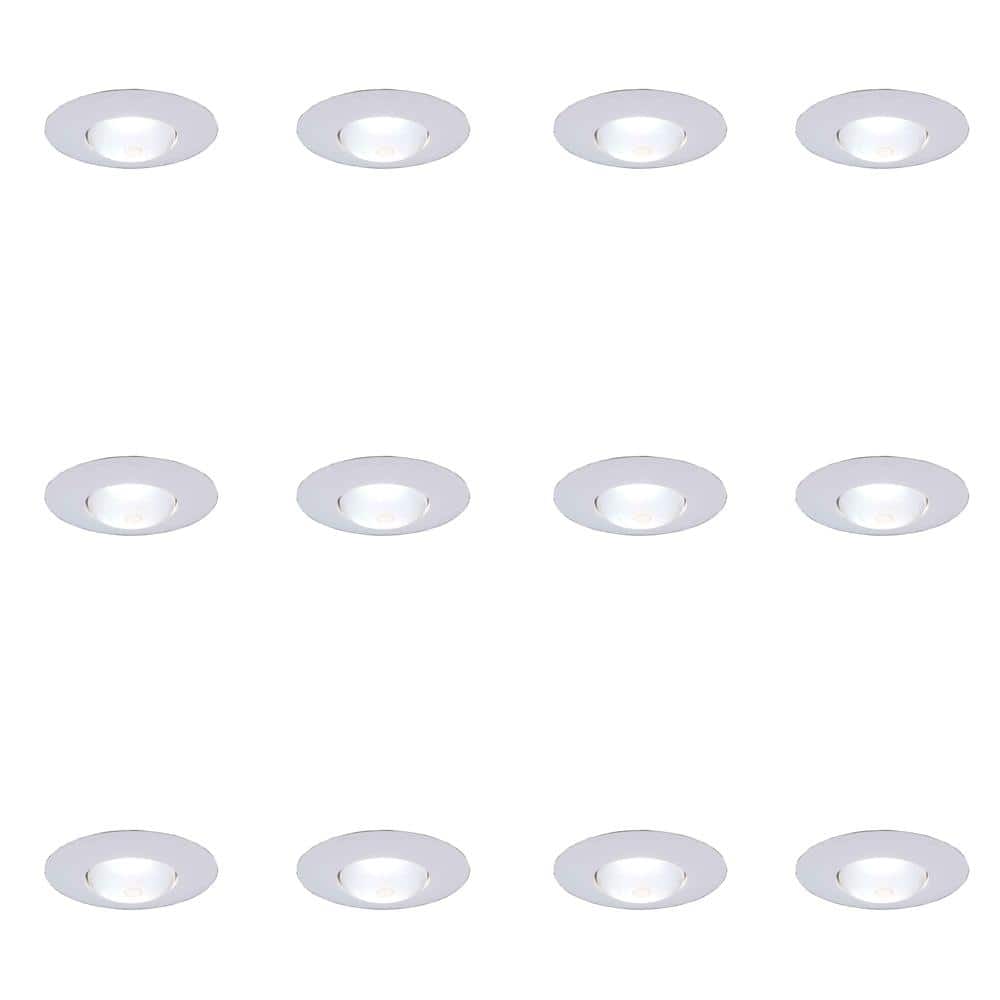 6 in. White Recessed Open Recessed Light Trim